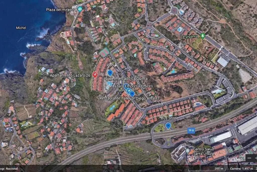 아파트 Apartamento Lazaro 26 Terraza Con Vistas Al Mar Santa Úrsula 스페인